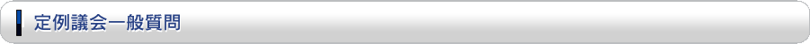 定例議会一般質問